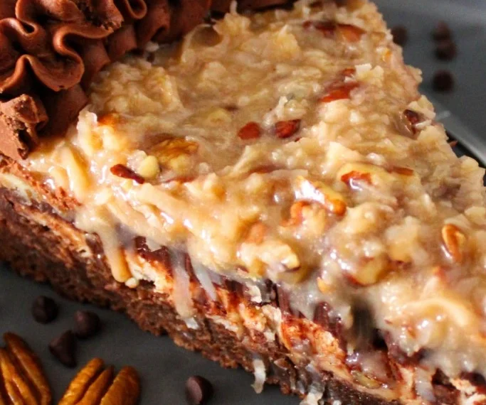 German Chocolate Cheesecake