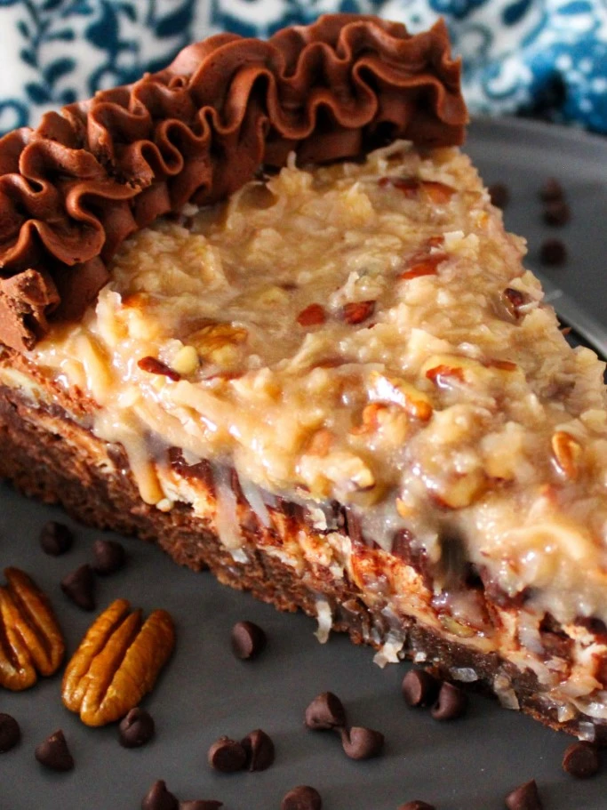 German Chocolate Cheesecake