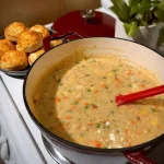 CREAMED CHICKEN AND BISCUITS CASSEROLE